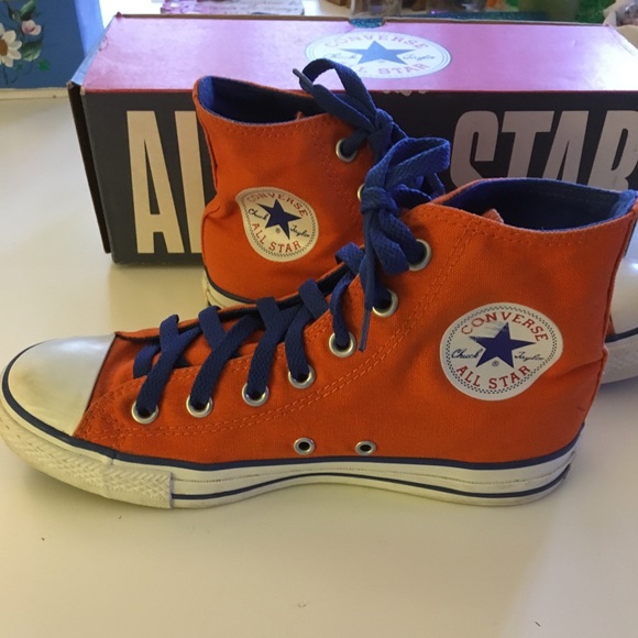 orange converse laces